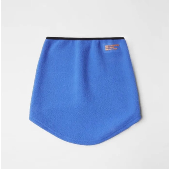 Zara Other - Zara Kids Blue Embossed Fleece Neck Warmer 1-5 Years/ S